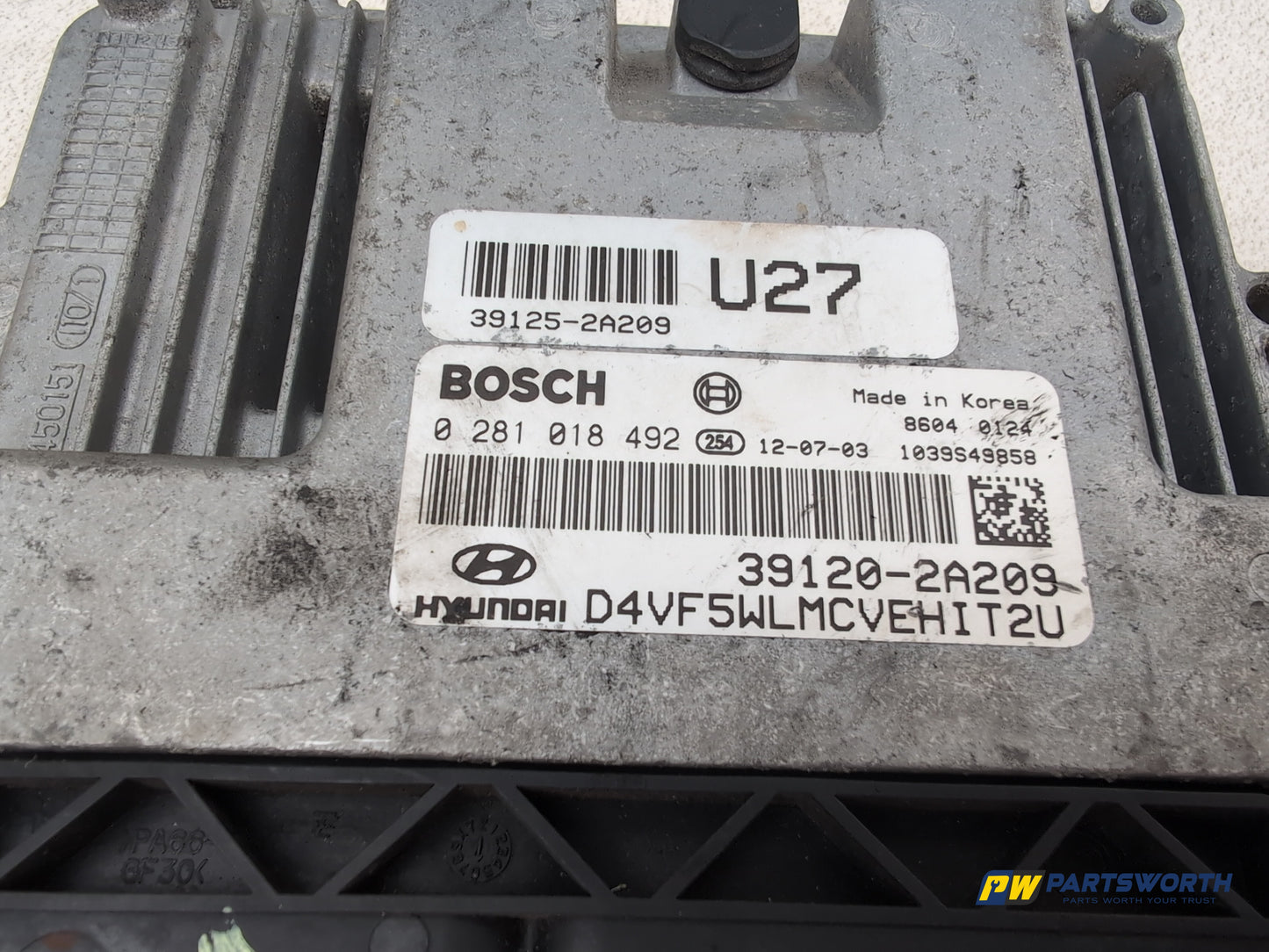 Hyundai I40 Style Manual 1.7l Diesel Engine Ecu Kit 391202a209 2011-2019 - photo 4