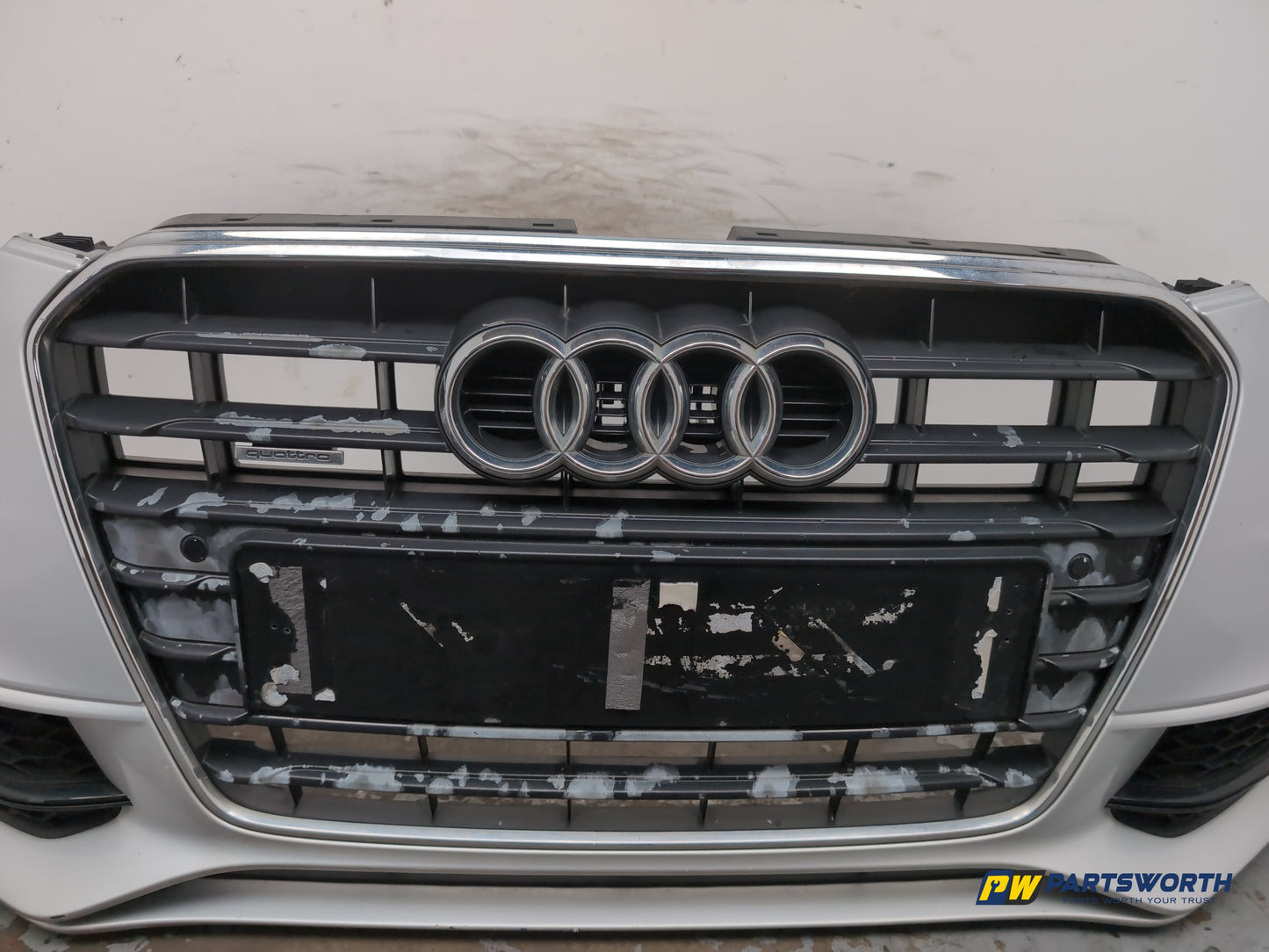 Audi A5 S Line Tdi Quattro Facelift Coupe Front Bumper Ice Silver Lx7w 2011-2016 - photo 4