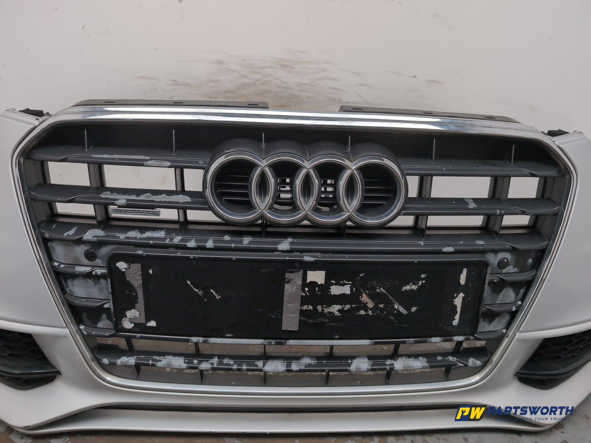 Audi A5 S Line Tdi Quattro Facelift Coupe Front Bumper Ice Silver Lx7w 2011-2016 - photo 4