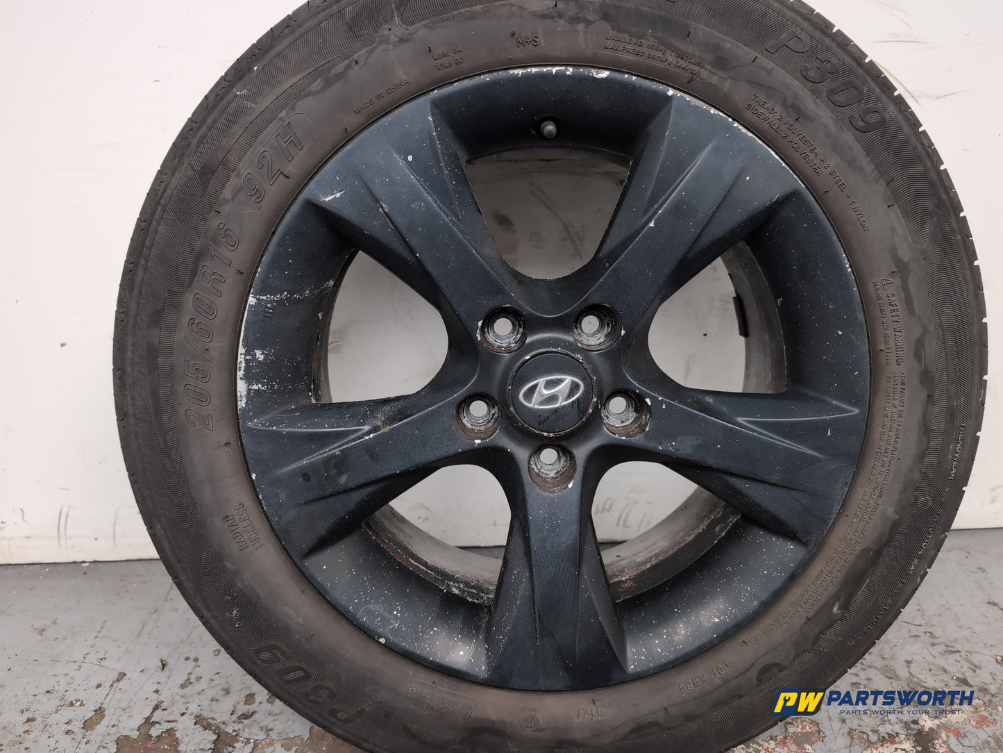 Hyundai I40 Style Blue Drive Crdi Alloy Wheel With Tyre 205/60 R16 - photo 4