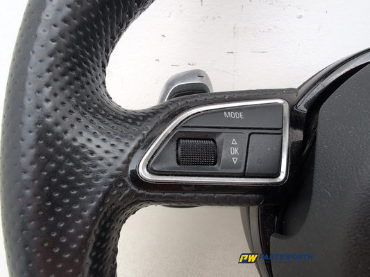 Audi Rs4 B8 Flat Bottom Steering Wheel Paddle Shift 8k0419091cq 2012-2015 - photo 2