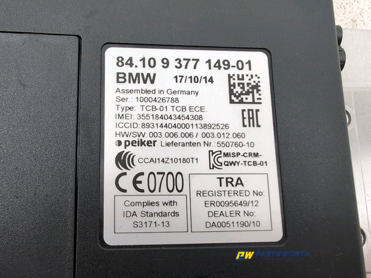 BMW 6 SERIES 640D M SPORT GRAN COUPE F13 TELEMATIC CONTROL MODULE UNIT 2012-2018 6