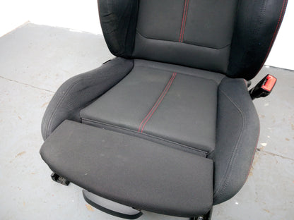 Bmw 1 F20 F21 2011-2015 Drivers O/S Black Front Seat Memory Red Stitching - photo 6