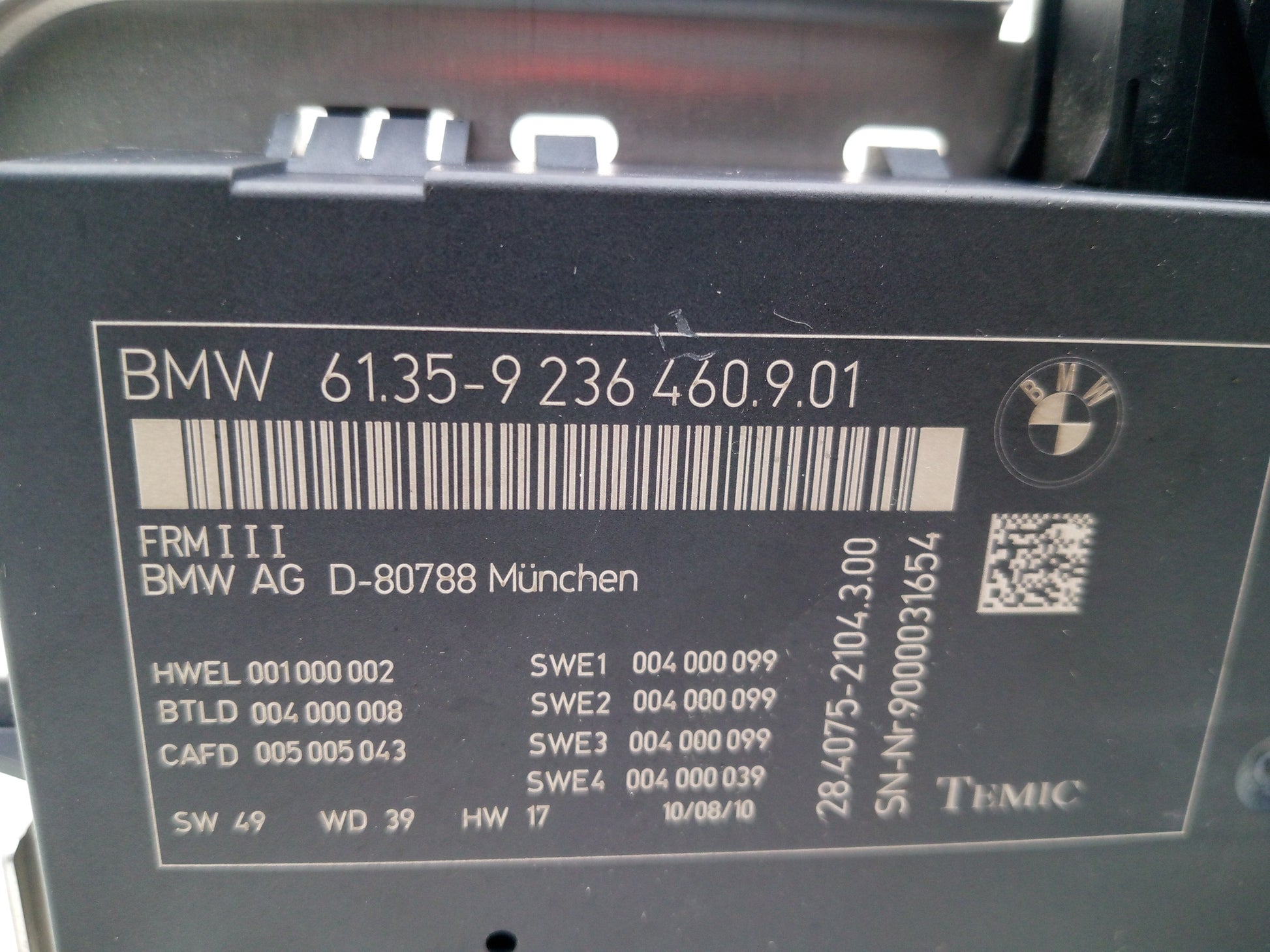 Footwell Module FRM  6