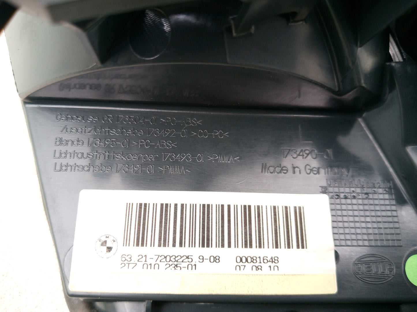 Lamp Assembly Rear Inner LH 6