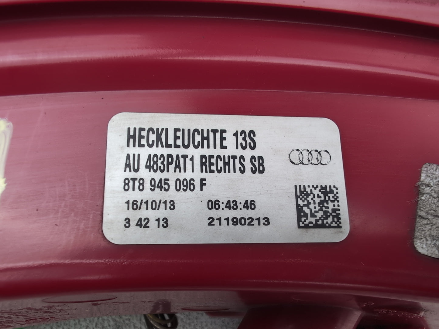 Lamp Assembly Rear RH 6