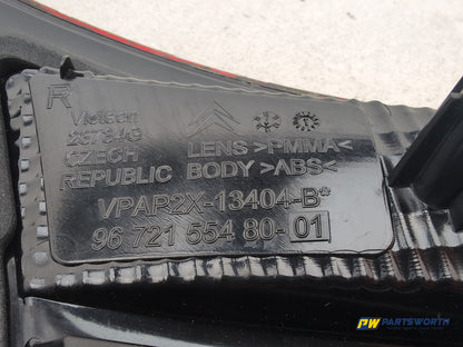 Citroen C4 Vtr+ Hdi Lamp Assembly Rear Inner Rh Driver Side 9672155480 2010-2013 - photo 6