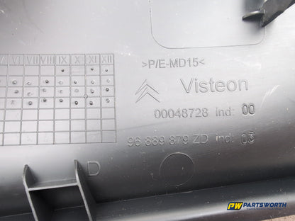 Citroen C4 Vtr+ Hdi Front Driver Right Side Dashboard End Trim Cover 96889879 - photo 6