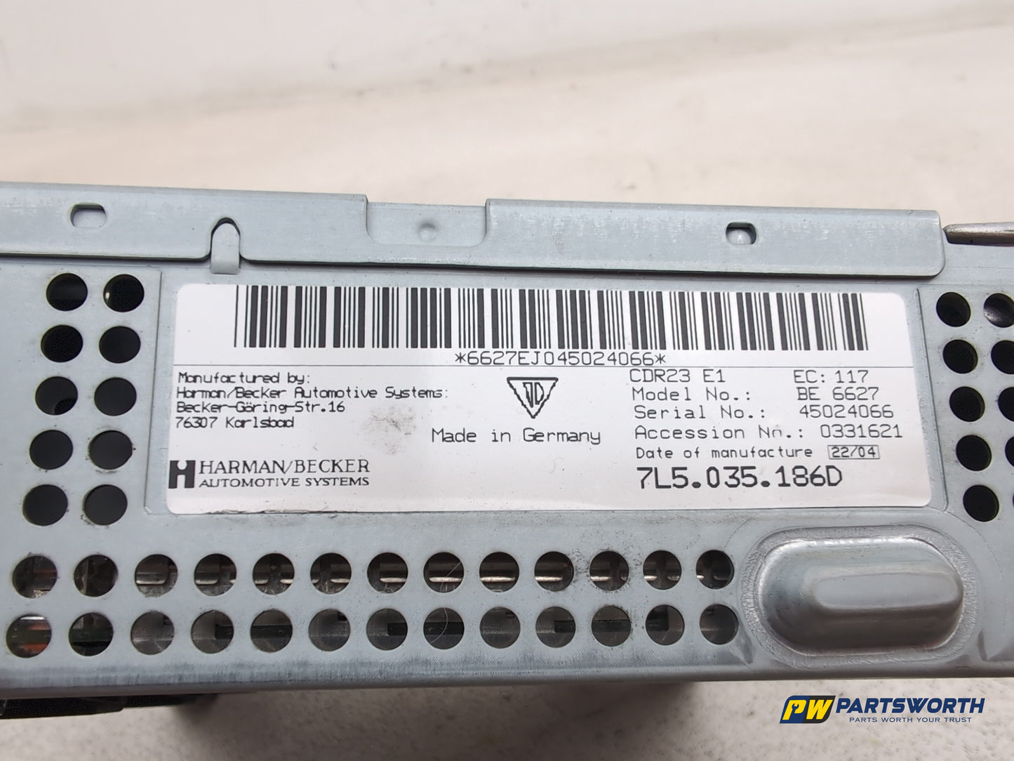 Porsche Cayenne Tiptronic S Radio Radio Cd Player Head Unit 7l5035186 2003-2010 - photo 6