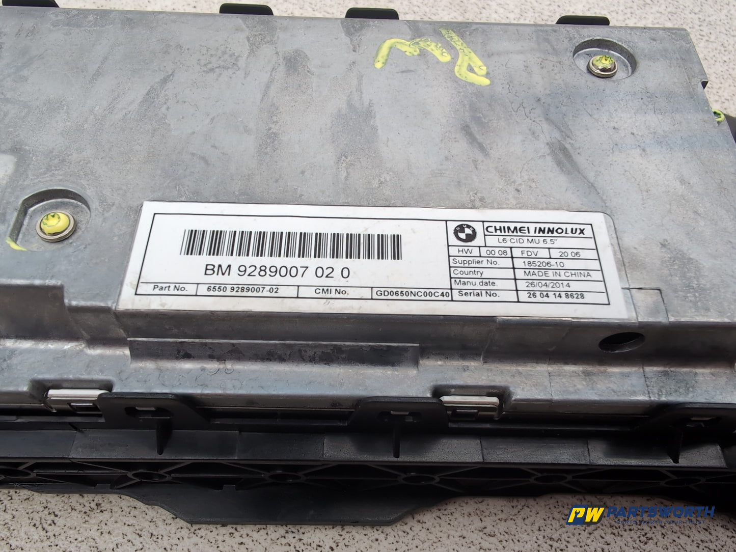 Bmw 520d Se Display Unit 9289007 2013-2015 - photo 6