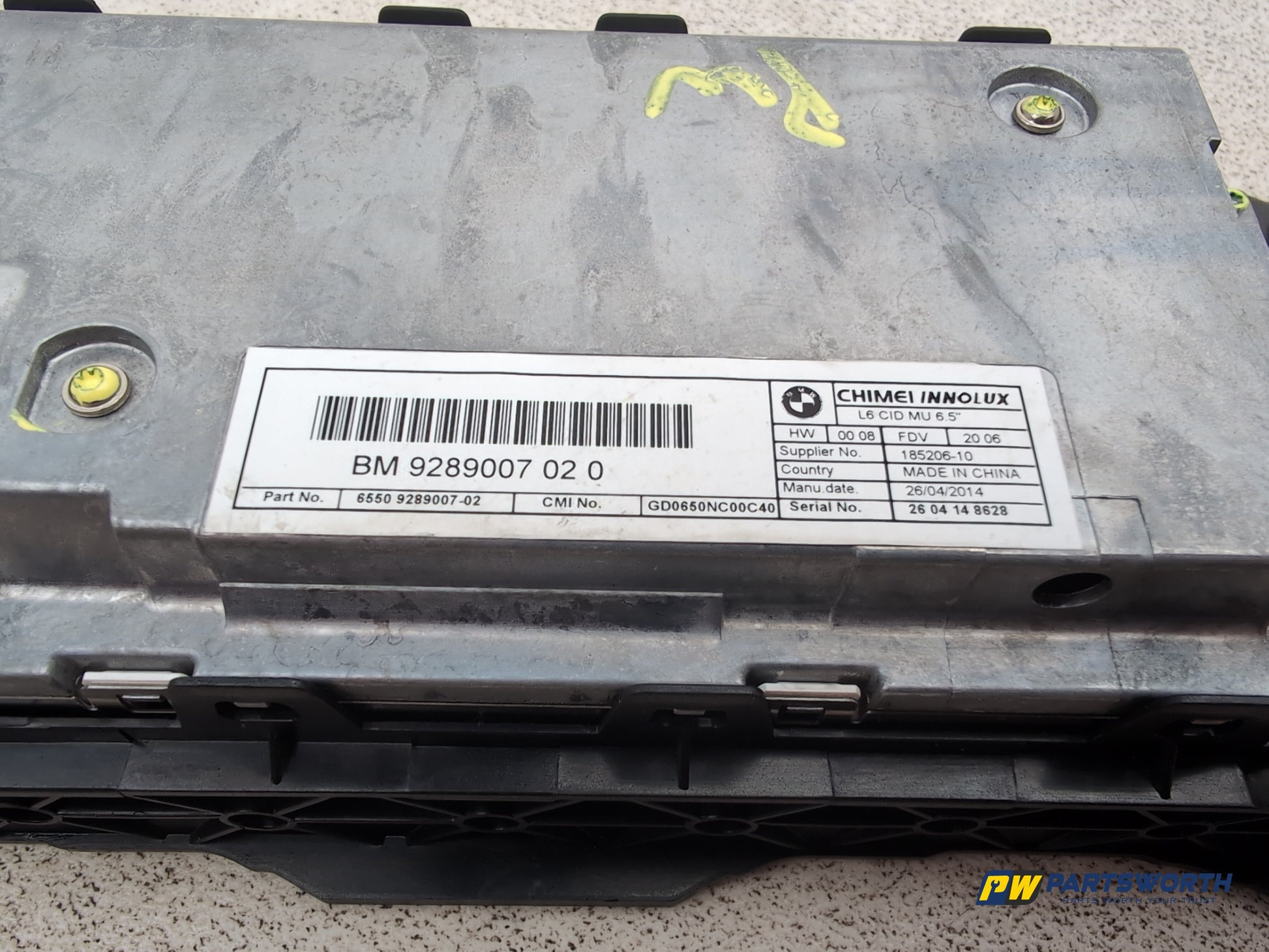 Bmw 520d Se Display Unit 9289007 2013-2015 - photo 6