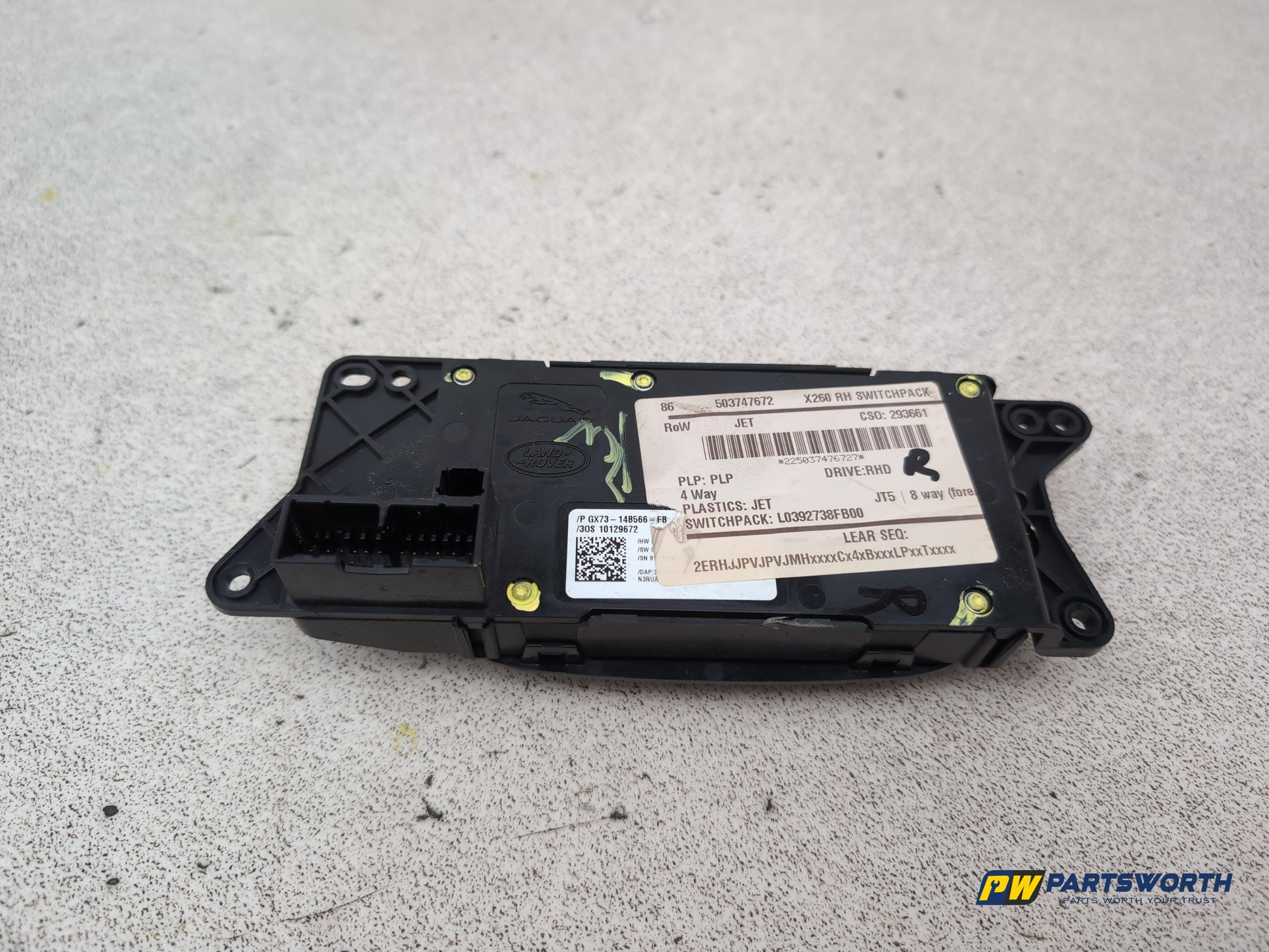 Jaguar Xf Portfolio D Front Seat Control Switch Rh Driver Side Gx7314b566fb - photo 6