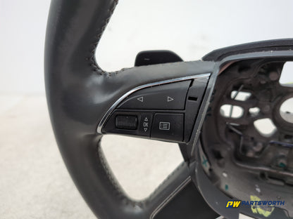Audi A6 Se Tdi Quattro Auto Multifunction Steering Wheel Grey 4g0419091p - photo 6