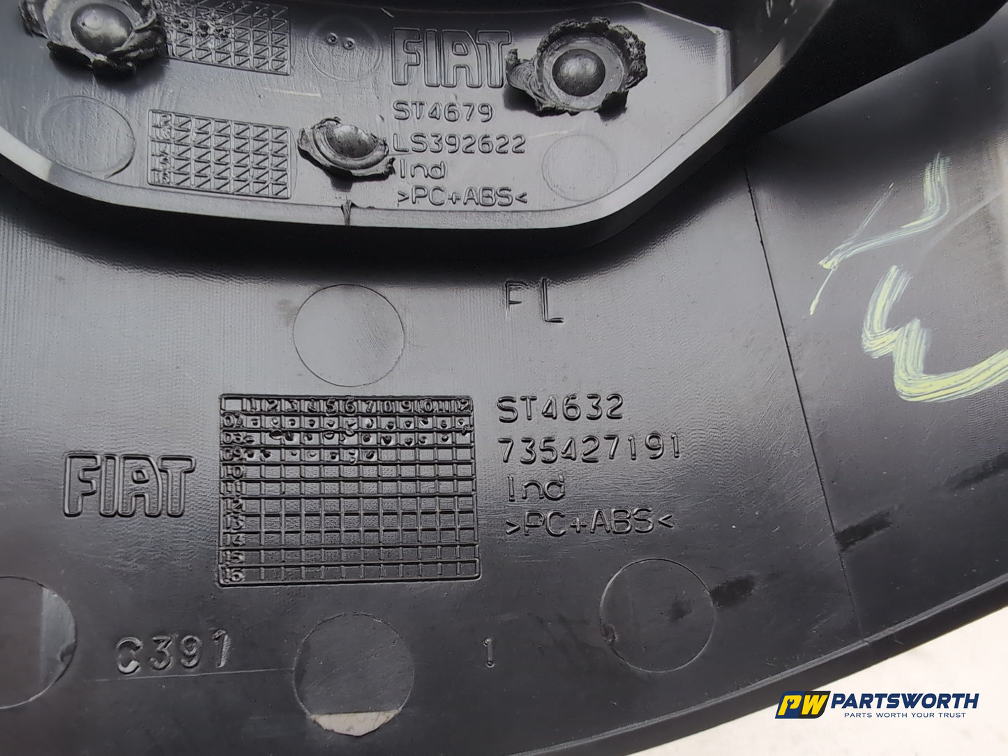 Fiat 500 Pop Steering Column Shroud Upper 735427191 2007-2009 - photo 6