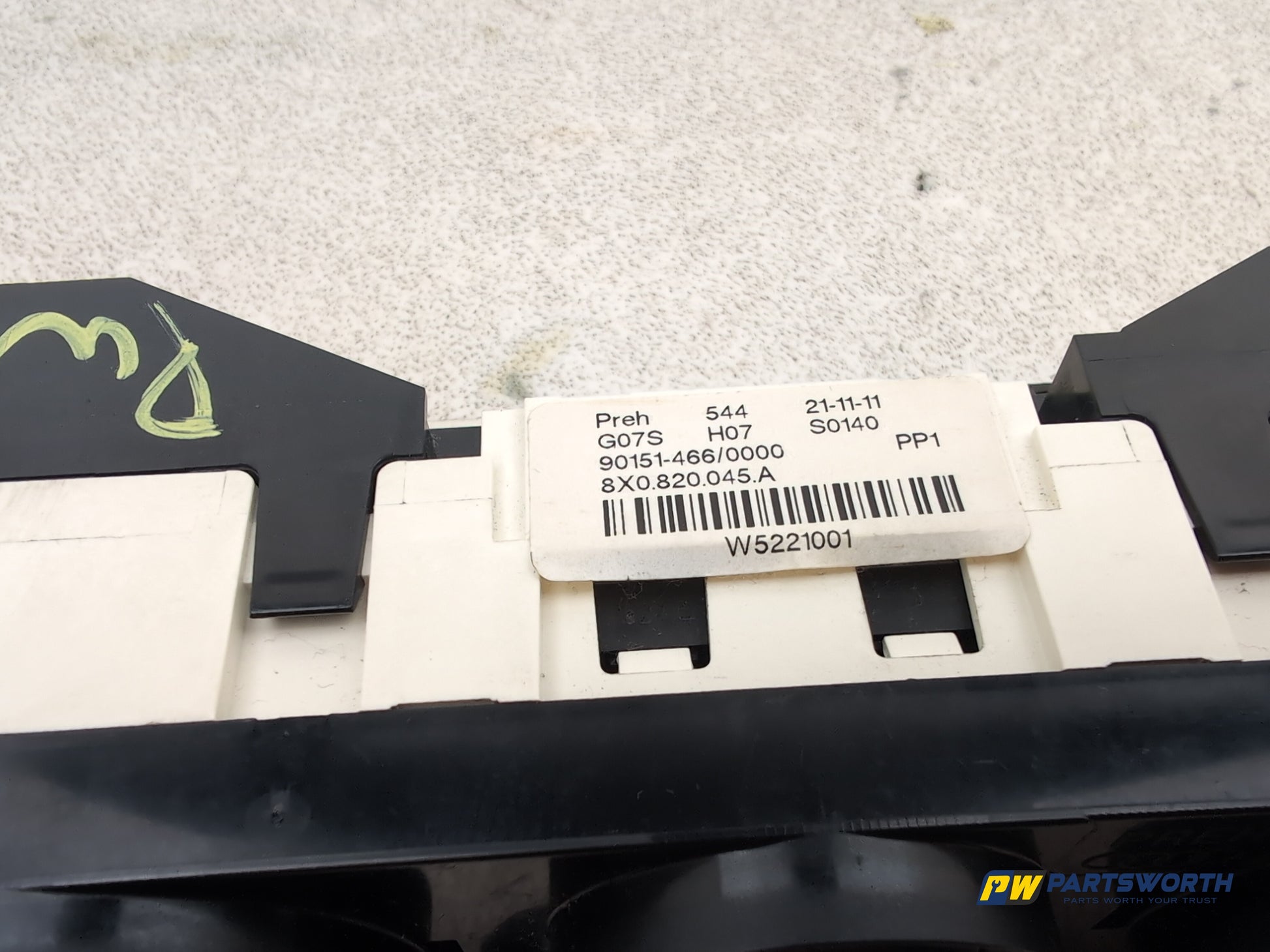 Audi A1 Contrast Edition Tdi Heater Control Assembly 8x0820045a 2010-2012 - photo 6