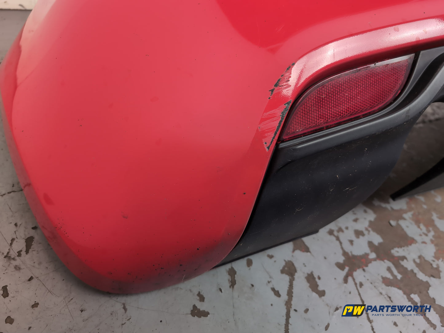 Audi A1 Contrast Edition Tdi Hatchback Rear Bumper Red Lz3m 2010-2012 - photo 5