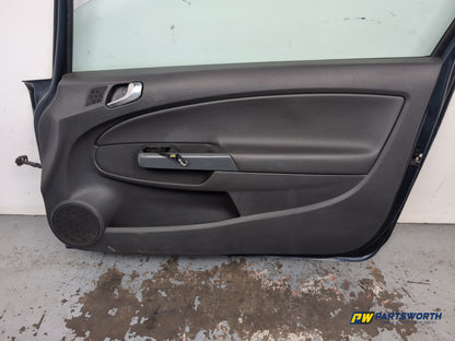Vauxhall Corsa Se Door Front Rh Driver Side Blue Z22a 2006-2014 - photo 6