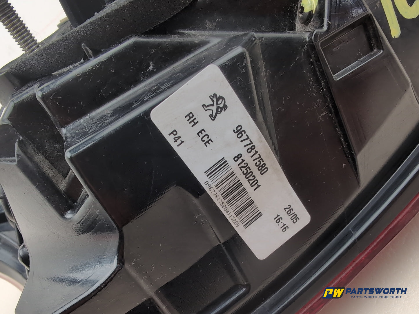 Peugeot 308 Allure Blue Hdi Lamp Assembly Rear Rh Driver Side 9677817580 - photo 6