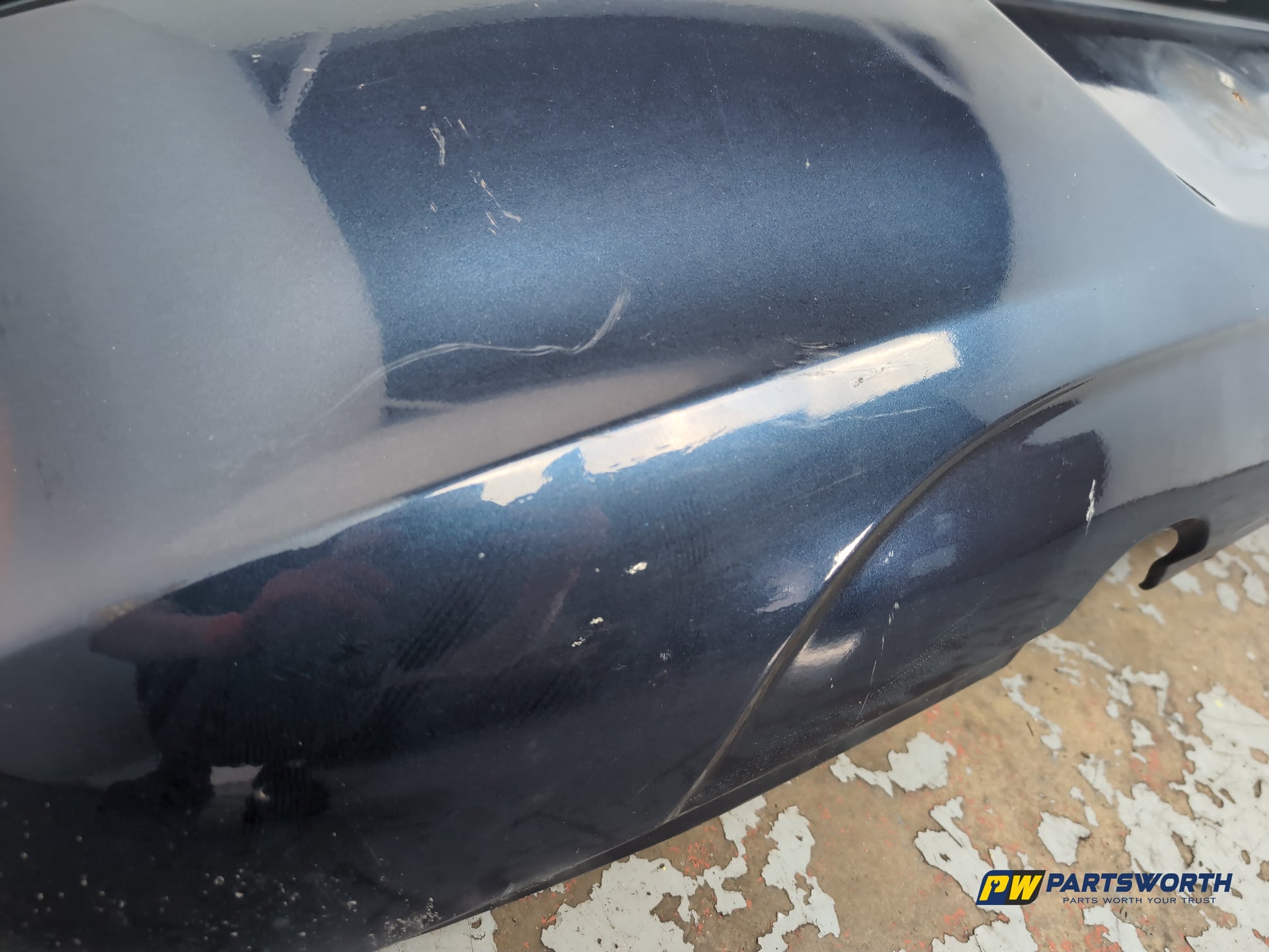 Vauxhall Corsa Se Hatchback Rear Bumper Blue Z22a 2006-2011 - photo 6
