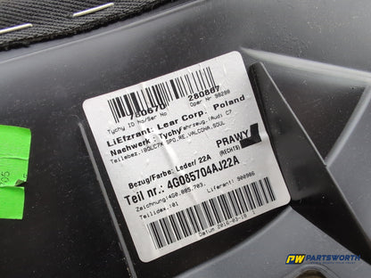 Audi A6 S Line Black Ed Tdi Quat Black Leather Driver Rear Seat Trim 4g085704aj - photo 6
