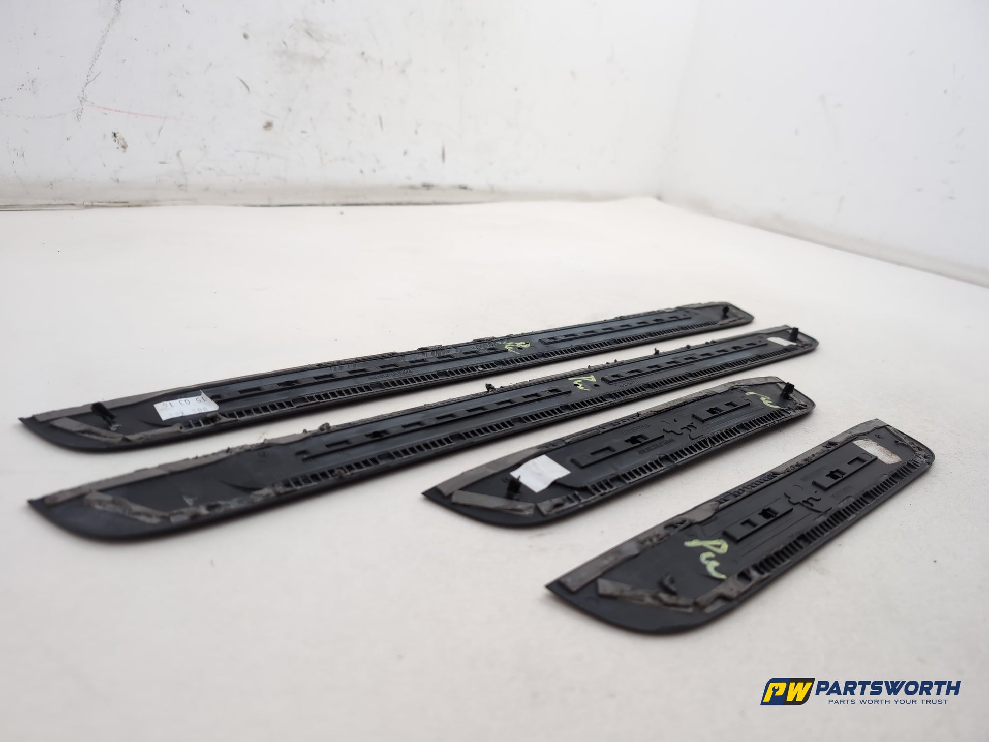Audi A6 S Line Black Door Sill Trim Plate Set Front And Back 4g0853373 2011-2018 - photo 6
