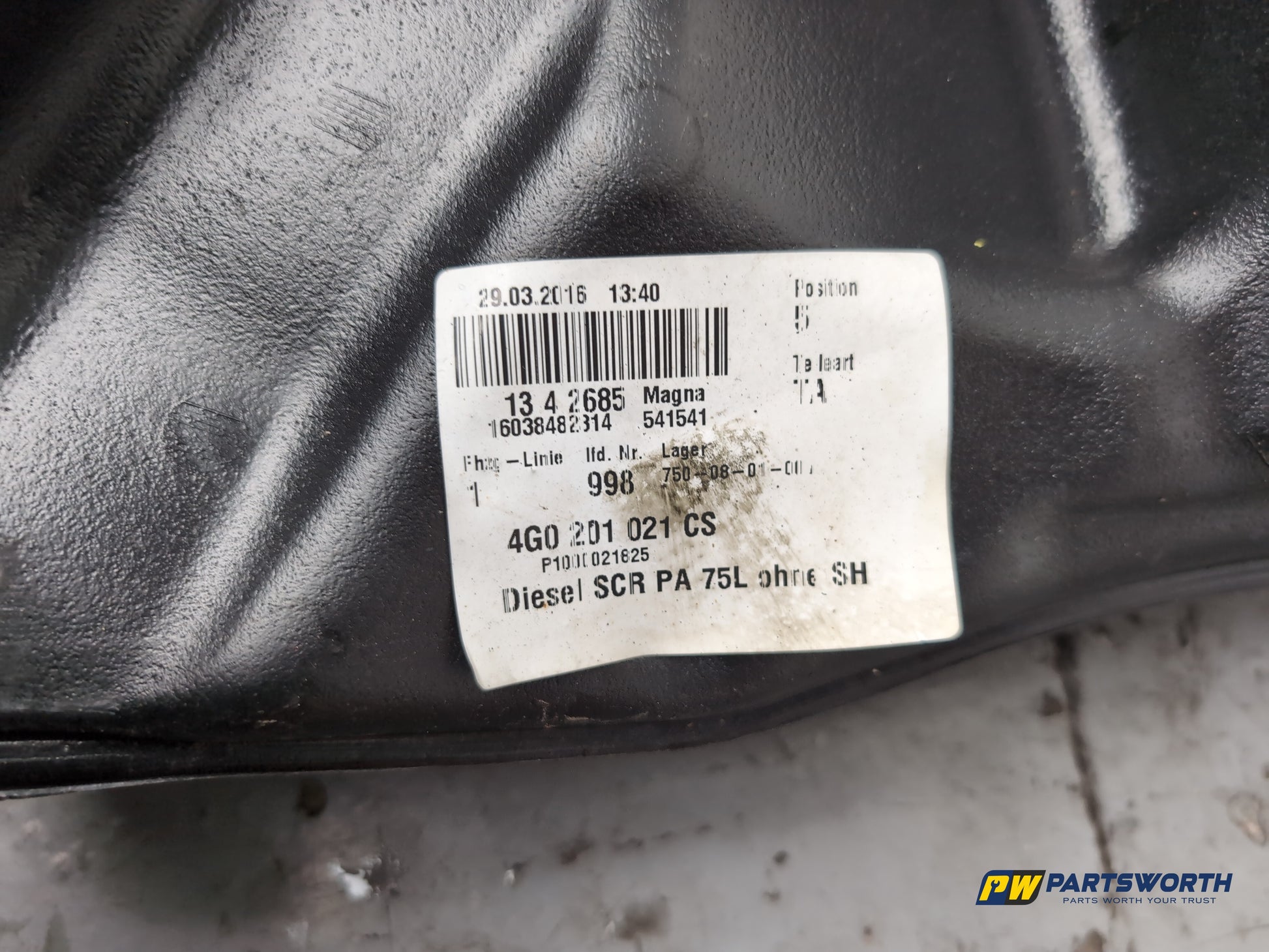 Audi A6 S Line Black Ed Tdi 2.0l Diesel Semi Automatic Fuel Tank 2014-2018 - photo 5