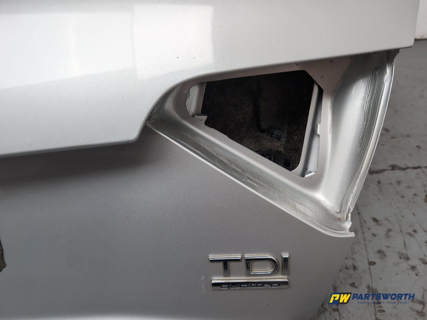 Audi A5 S Line Tdi Quattro Auto Coupe Boot Lid Ice Silver Lx7w 2007-2016 - photo 6