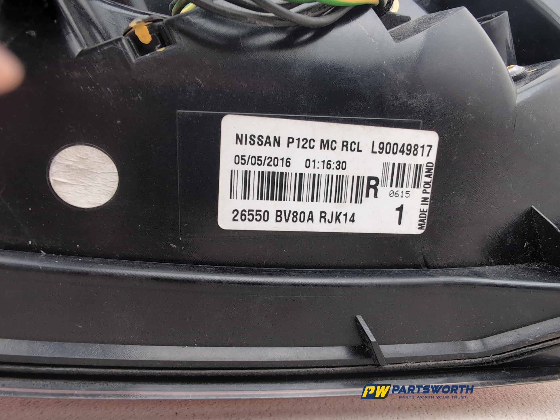 Lamp Assembly Rear RH 14