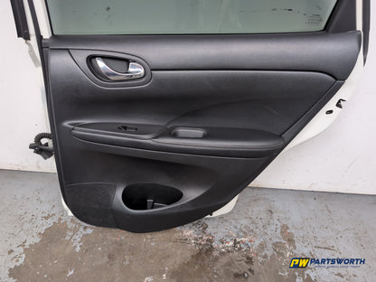Nissan Pulsar Tekna Dig-T Hatchback Door Rear Rh Driver Side Pearl White Qab - photo 8
