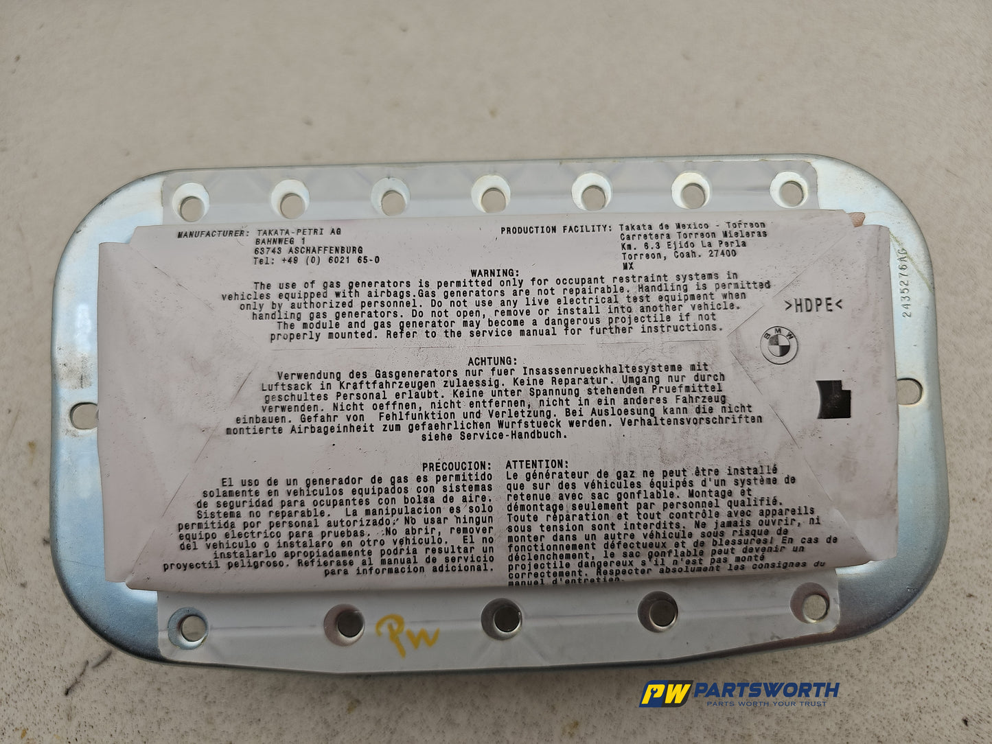 Airbag Passenger Side 8