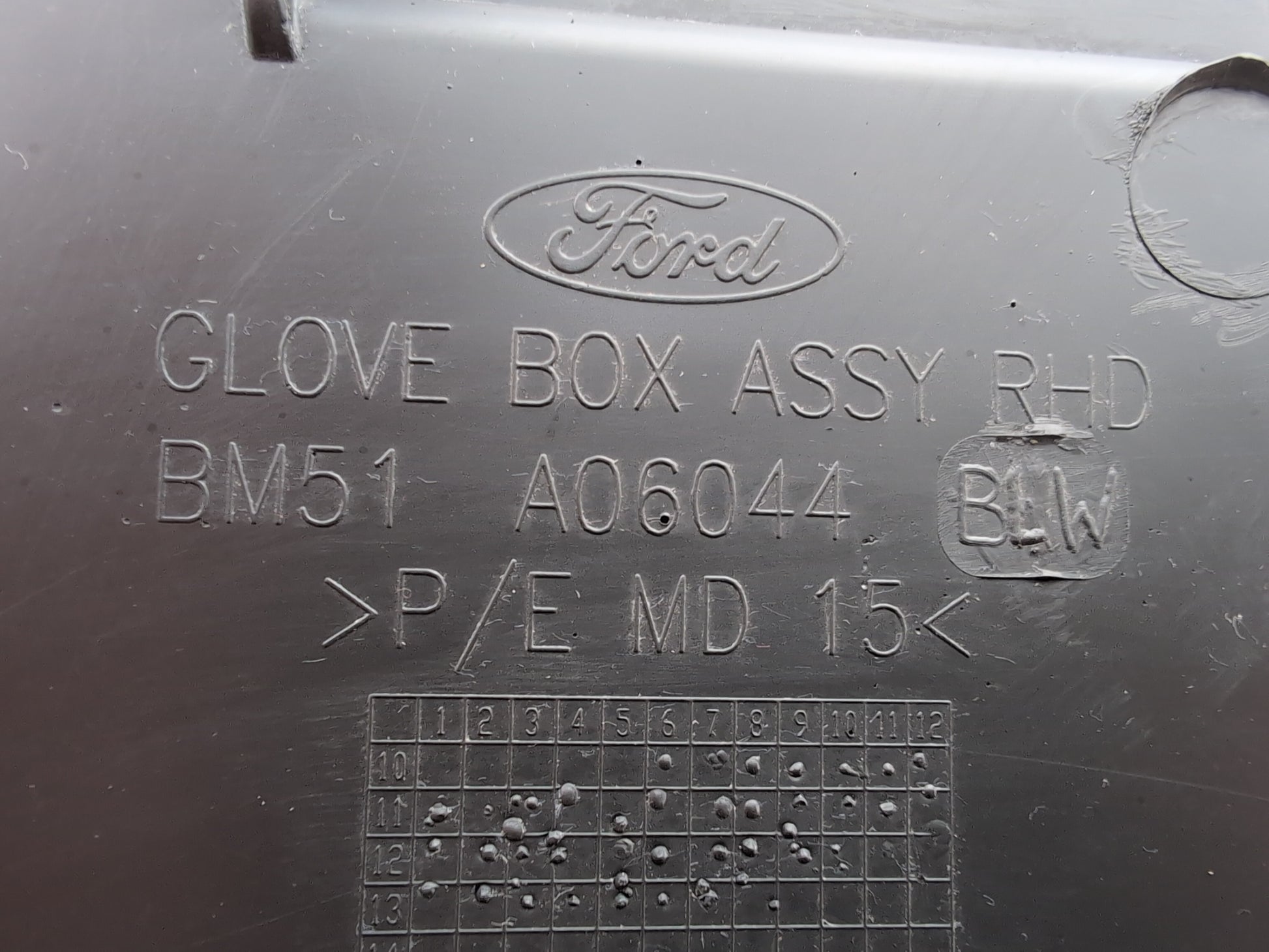 Glove Compartment Assembly 8