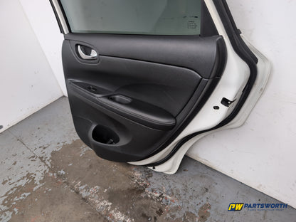 Nissan Pulsar Tekna Dig-T Hatchback Door Rear Rh Driver Side Pearl White Qab - photo 9