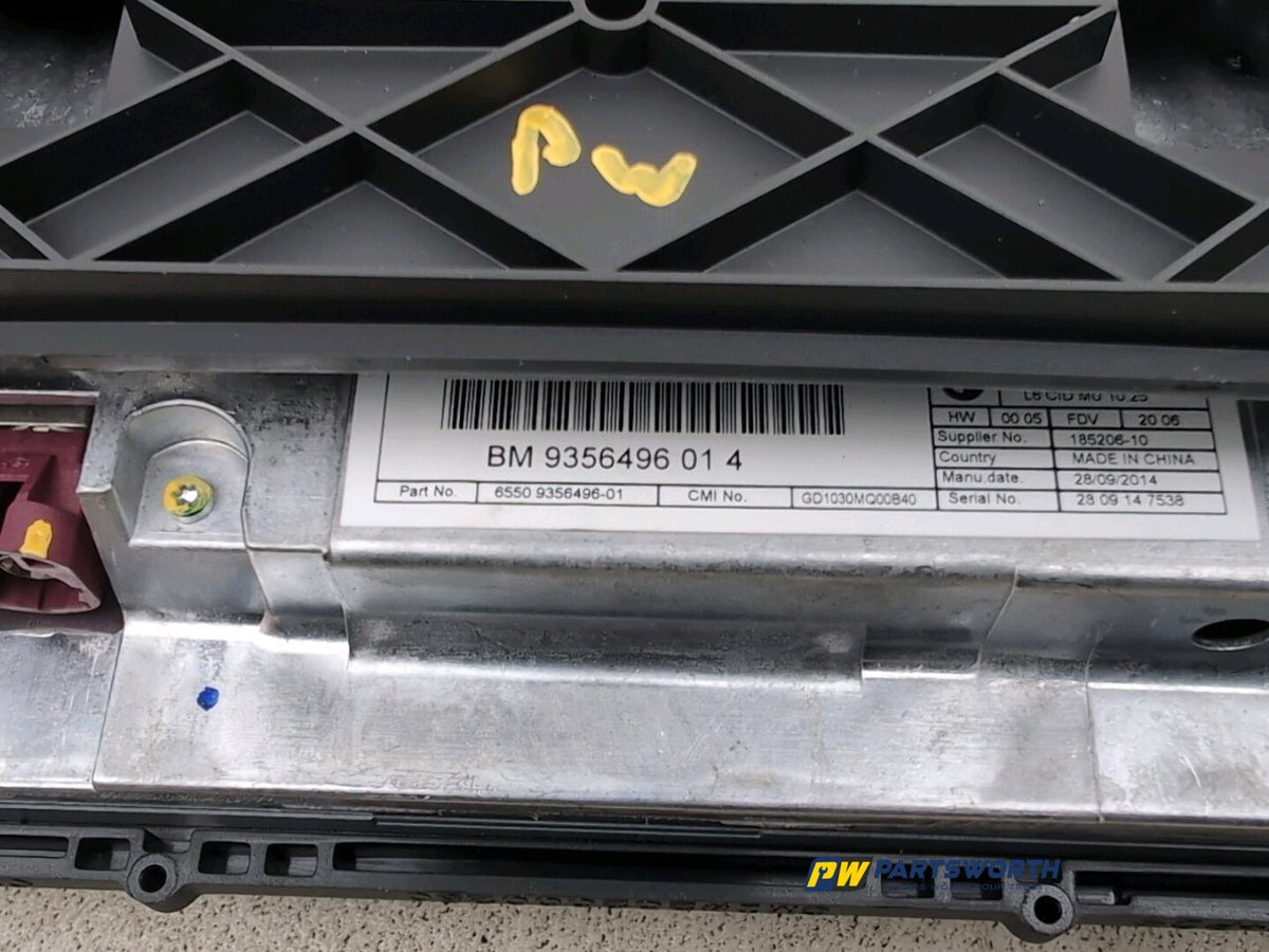 Bmw 6 Series 640d M Sport Gran Coupe F13 Multi Functional Display Unit 2012-2018 - photo 5