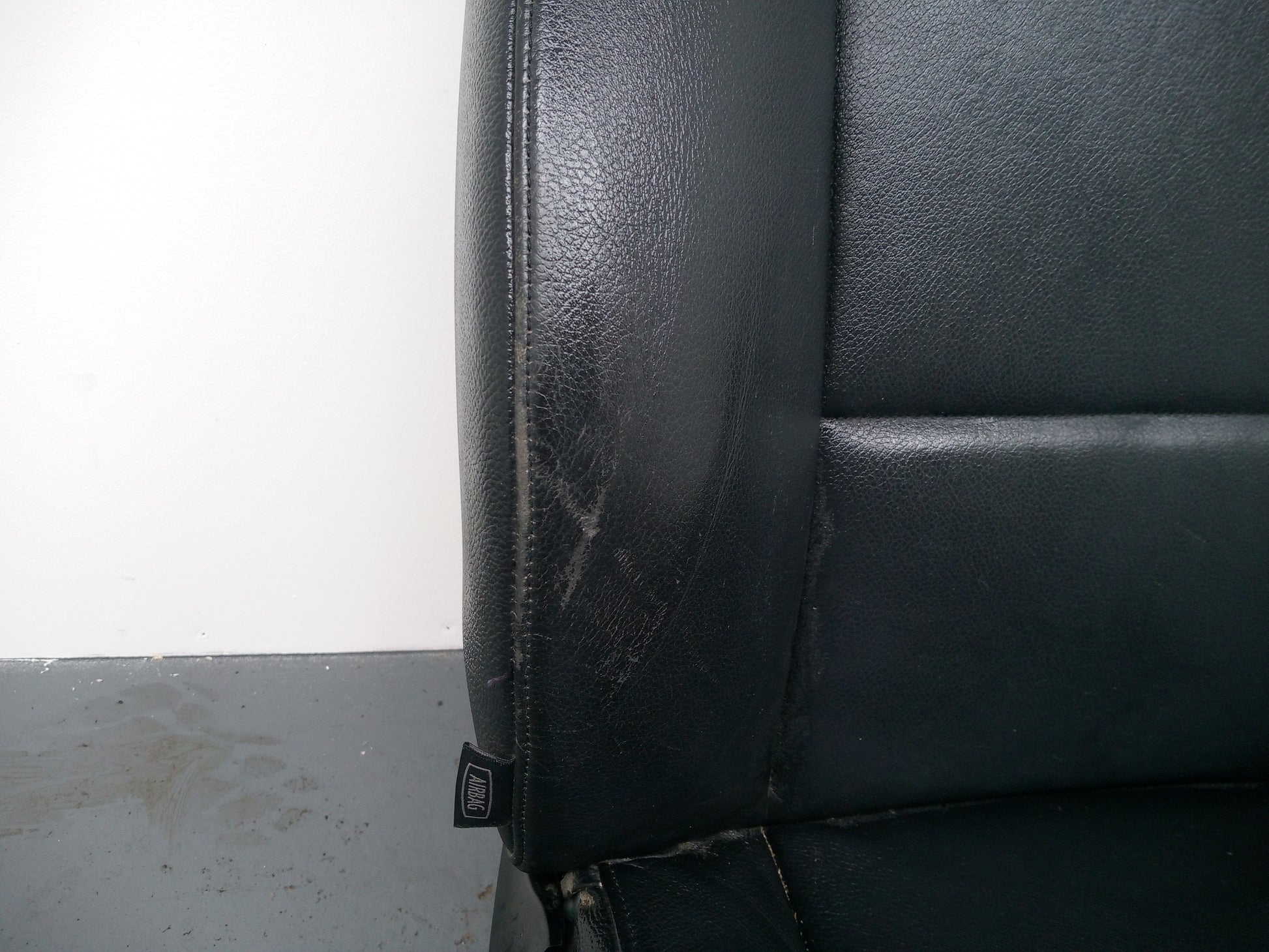 Bmw X1 E84 Seat Front Right O/S Heated Leather Nevada Black Piping Grey Brown - photo 5