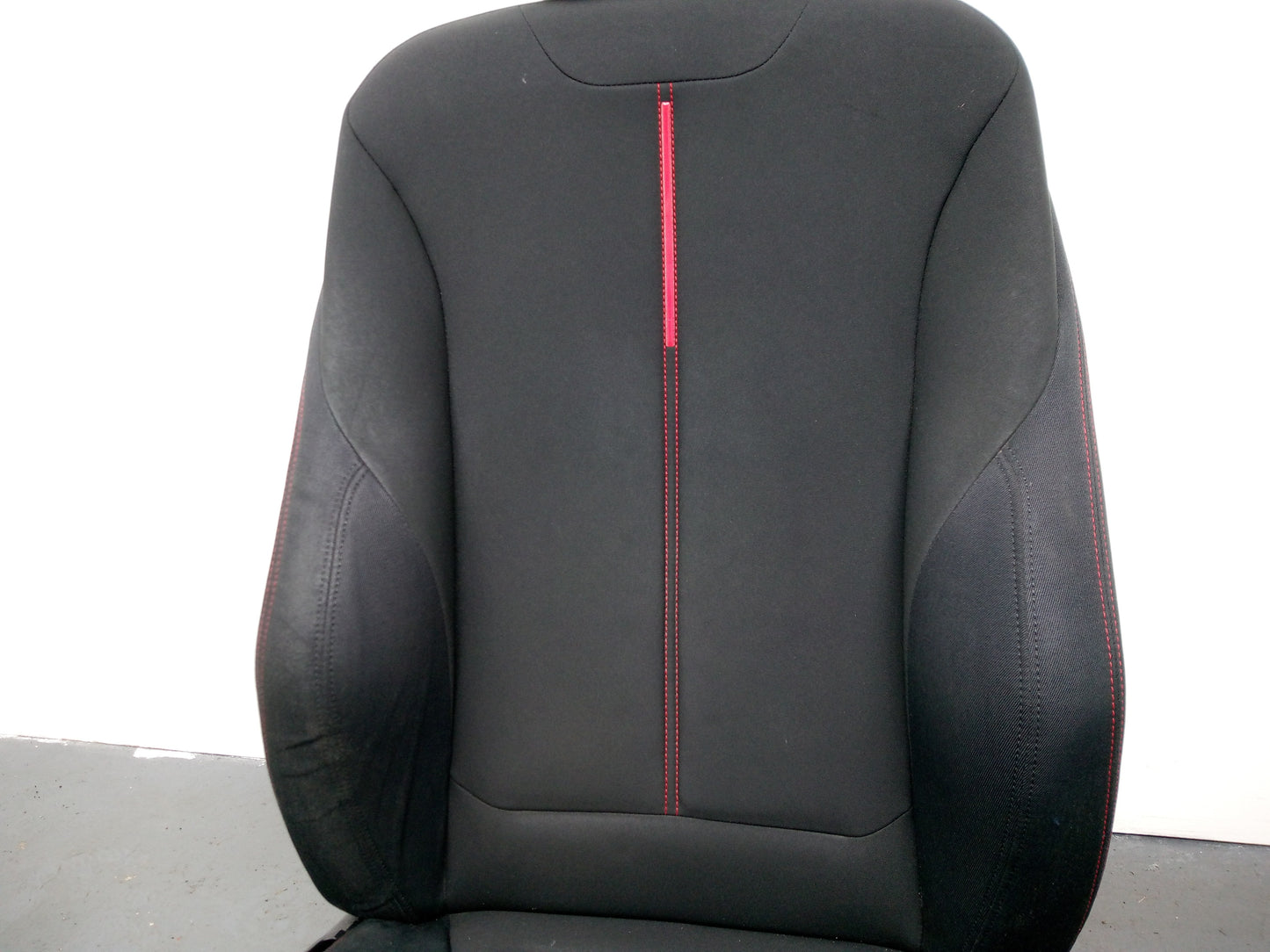 Bmw 1 F20 F21 2011-2015 Drivers O/S Black Front Seat Memory Red Stitching - photo 5