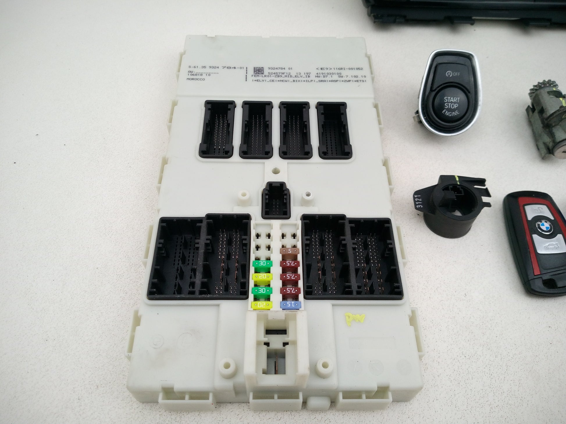 Bmw 1 Series F20 F21 Ecu Kit Fem Bcm Module Key 116i N13 1.6 Petrol Manual 11-15 - photo 5