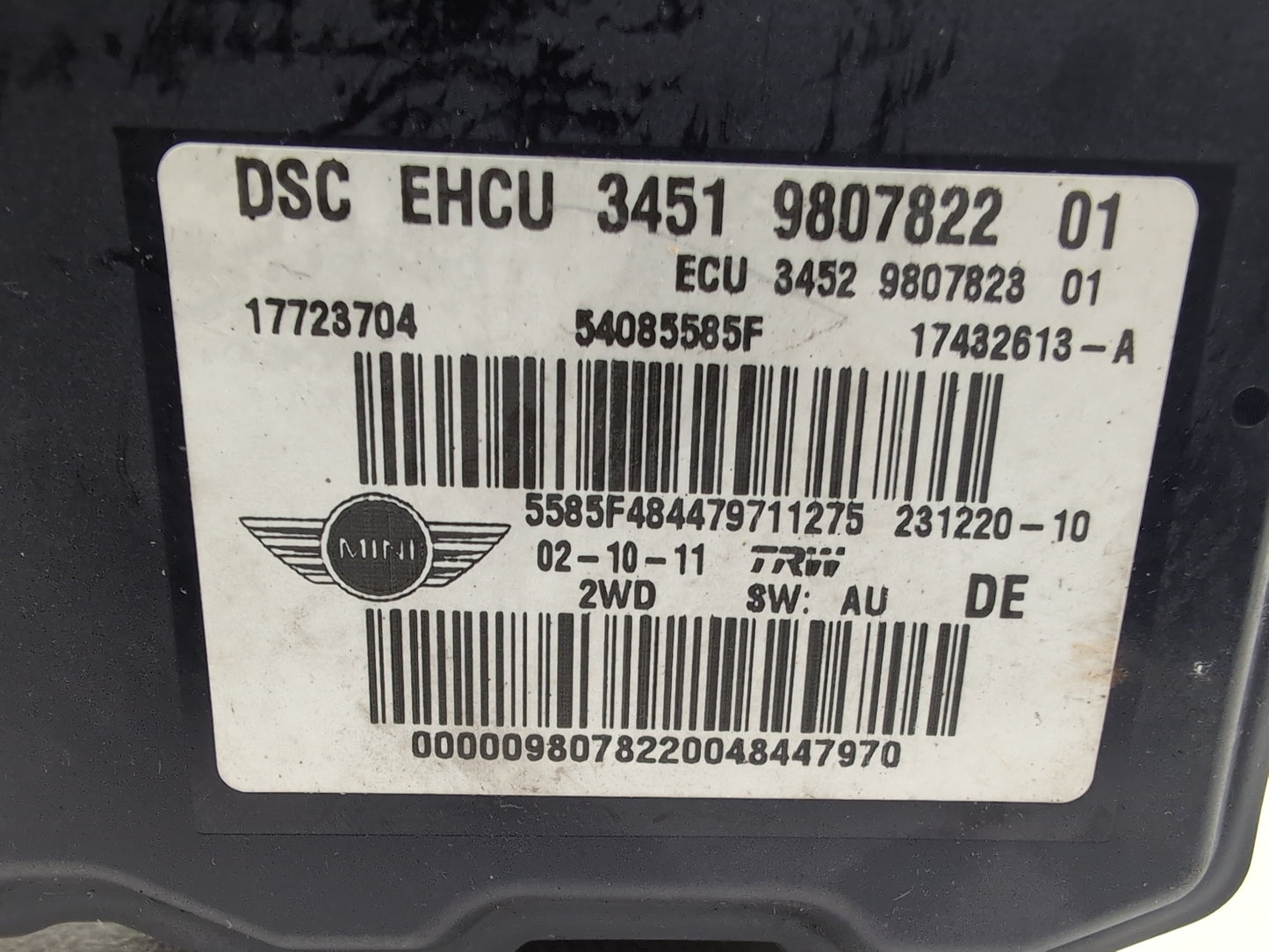 Mini One R56 Abs Pump 9807822 2010-2015 - photo 5