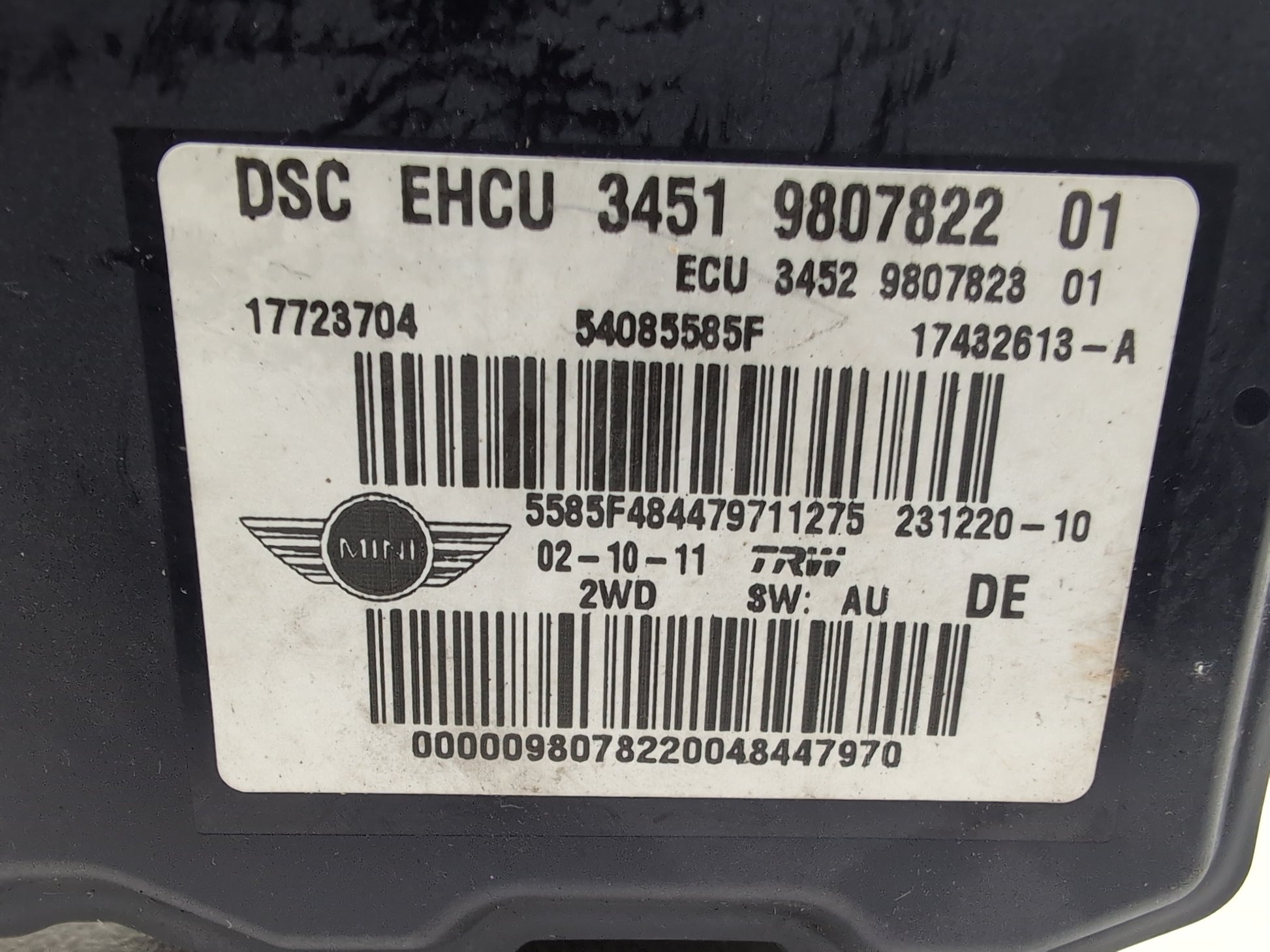 Mini One R56 Abs Pump 9807822 2010-2015 - photo 5