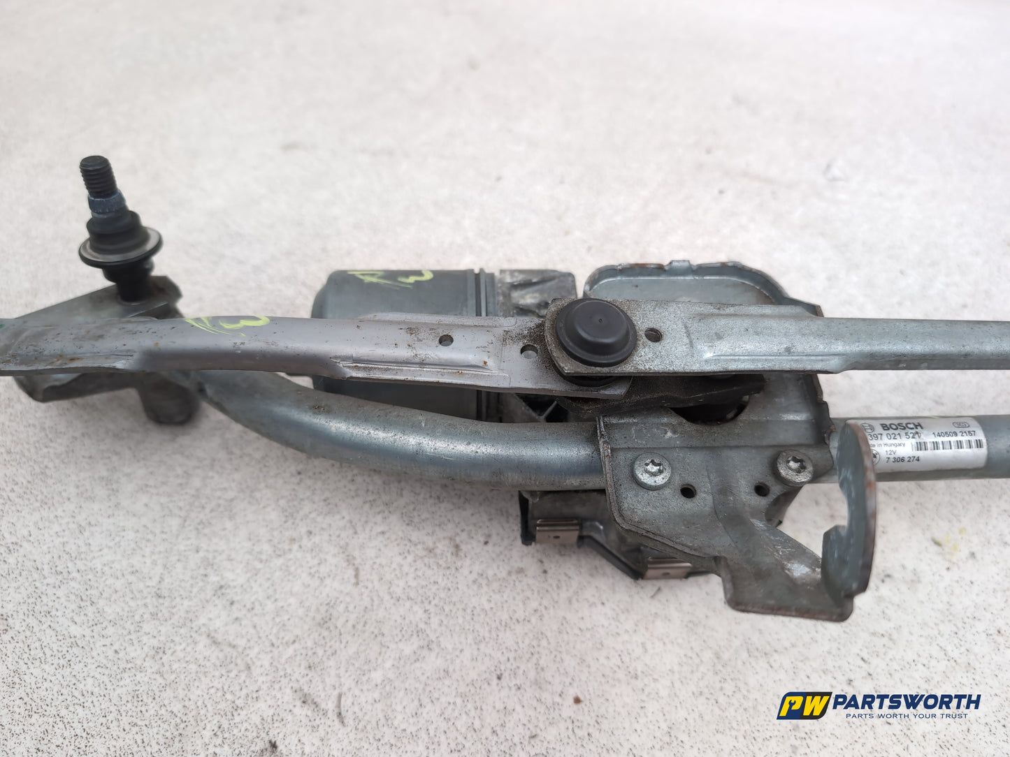 Bmw 5 Series 520d Se Front Wiper Motor & Mechanism / Linkage 7306274 2013-2015 - photo 5