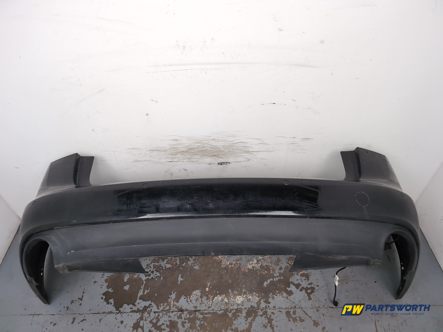 Audi A6 Se Tdi Quattro Auto Rear Bumper Briliant Black Ly9b 2011-2012 - photo 5