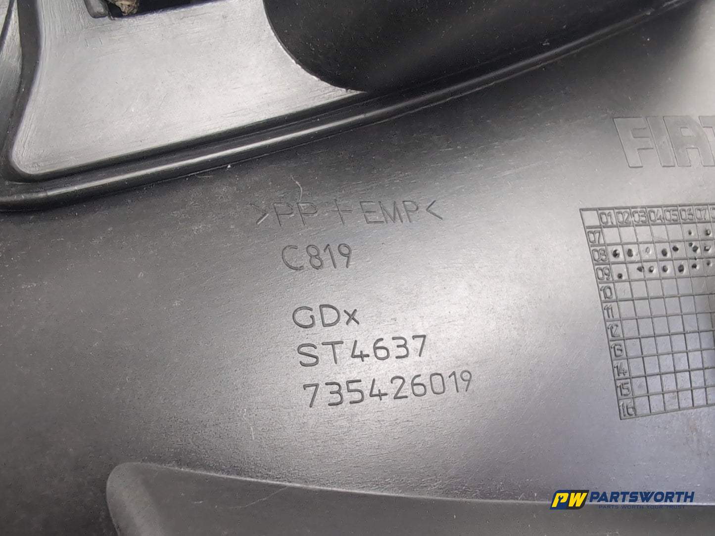 Fiat 500 Pop Windscreen Scuttle Panel 735426019 2007-2009 - photo 5