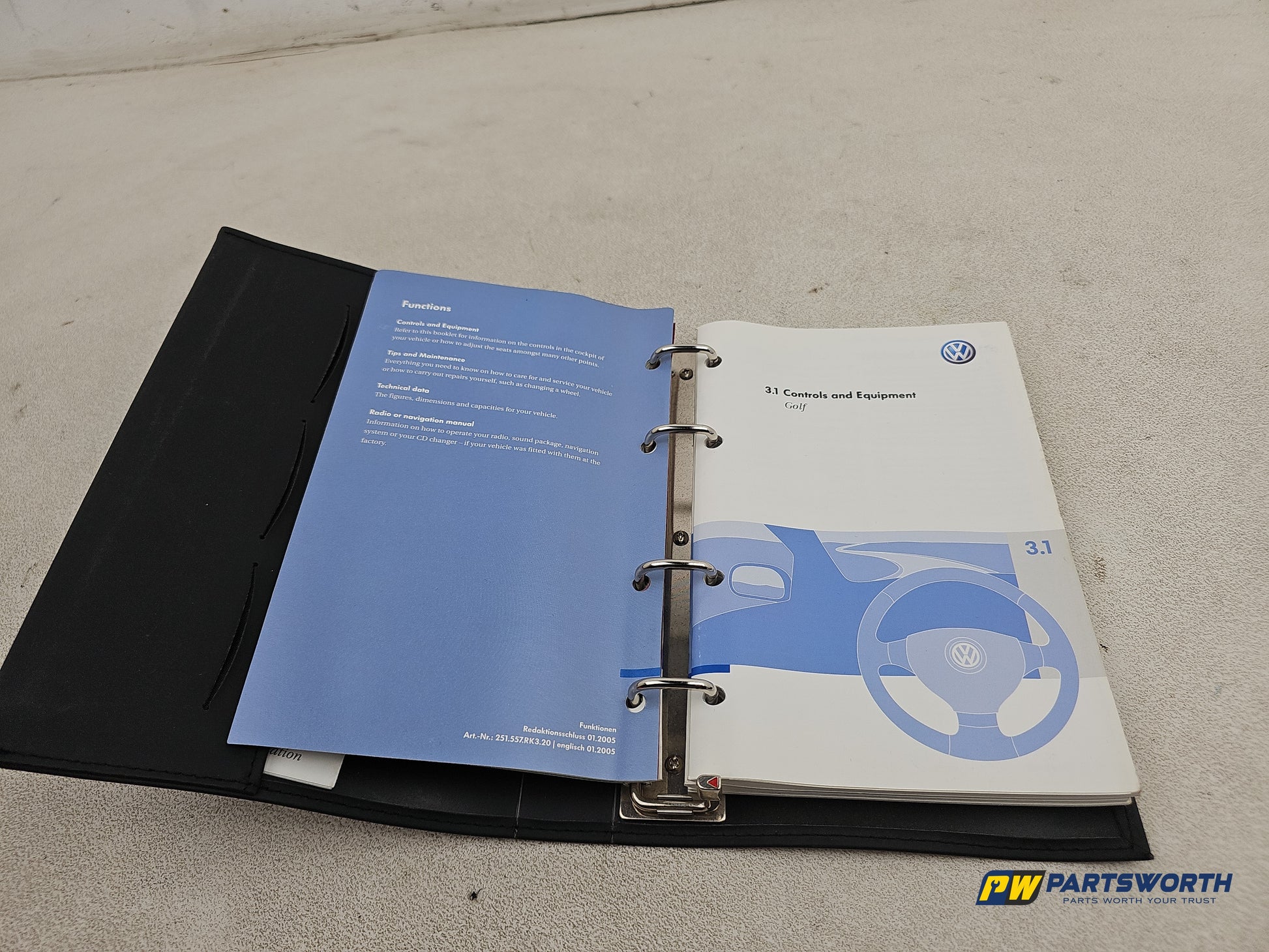 Volkswagen Golf Owners Manual Handbook And Wallet - photo 3