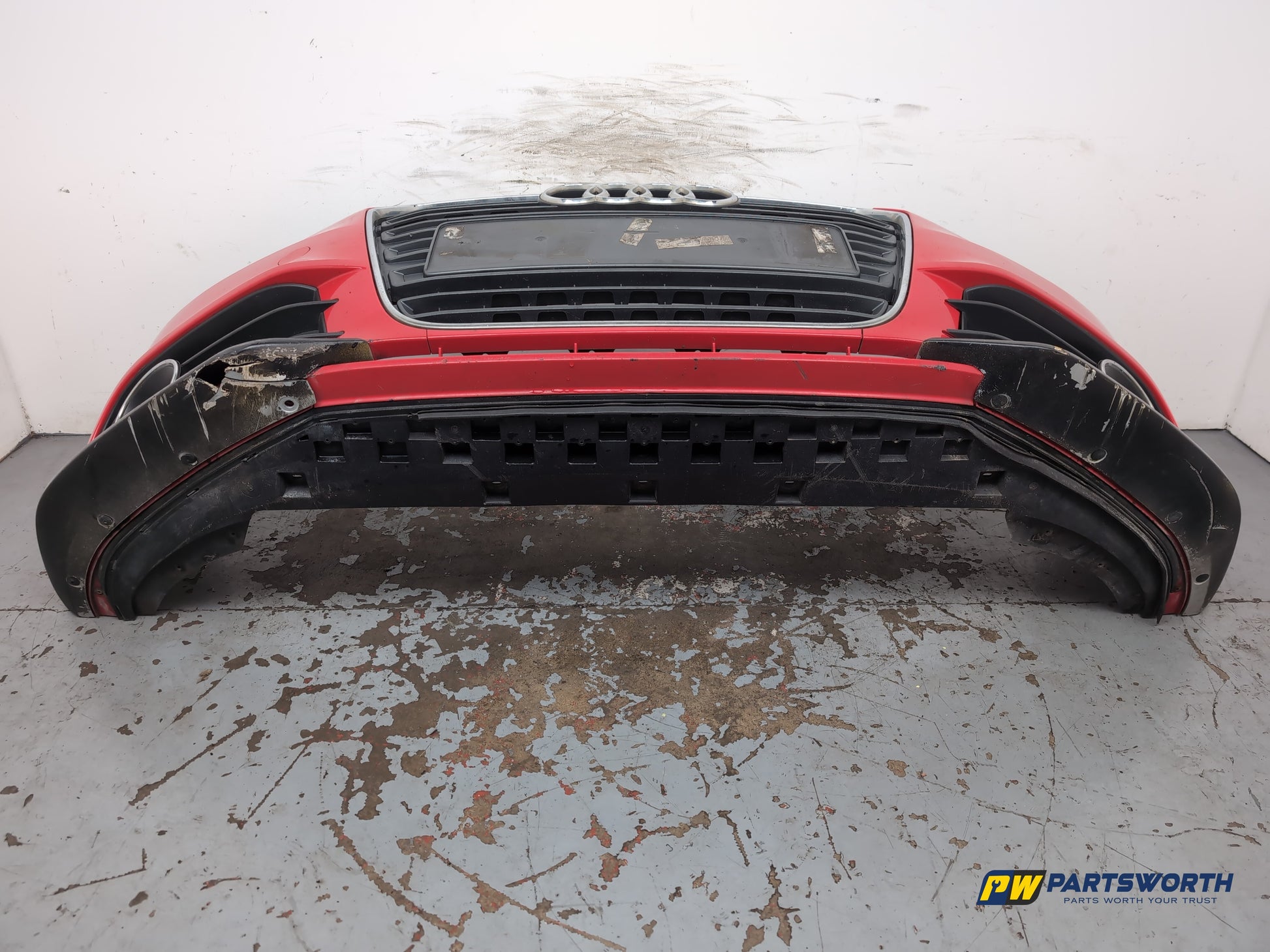 Audi A1 Contrast Edition Tdi Hatchback Front Bumper Red Lz3m 2010-2012 - photo 5