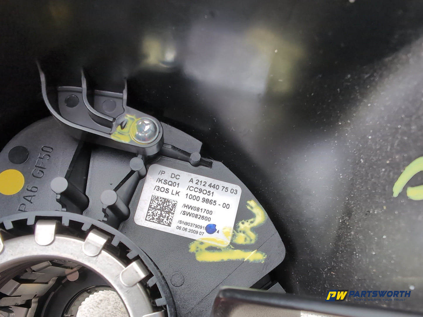 Mercedes-Benz E220 E-Class Wiper Wiper Stalk Squib Switch Cluster A2124407503 - photo 5