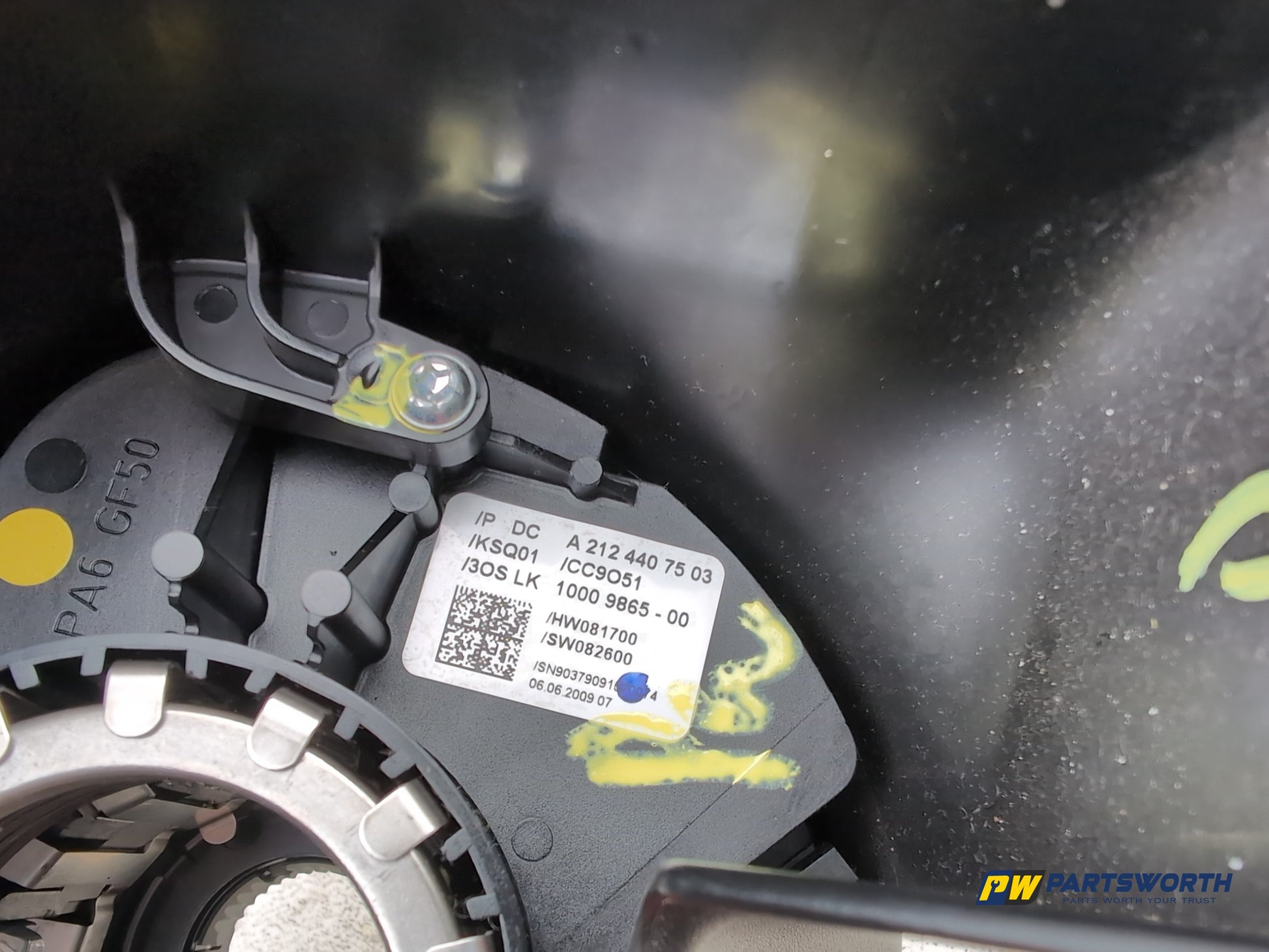 Mercedes-Benz E220 E-Class Wiper Wiper Stalk Squib Switch Cluster A2124407503 - photo 5