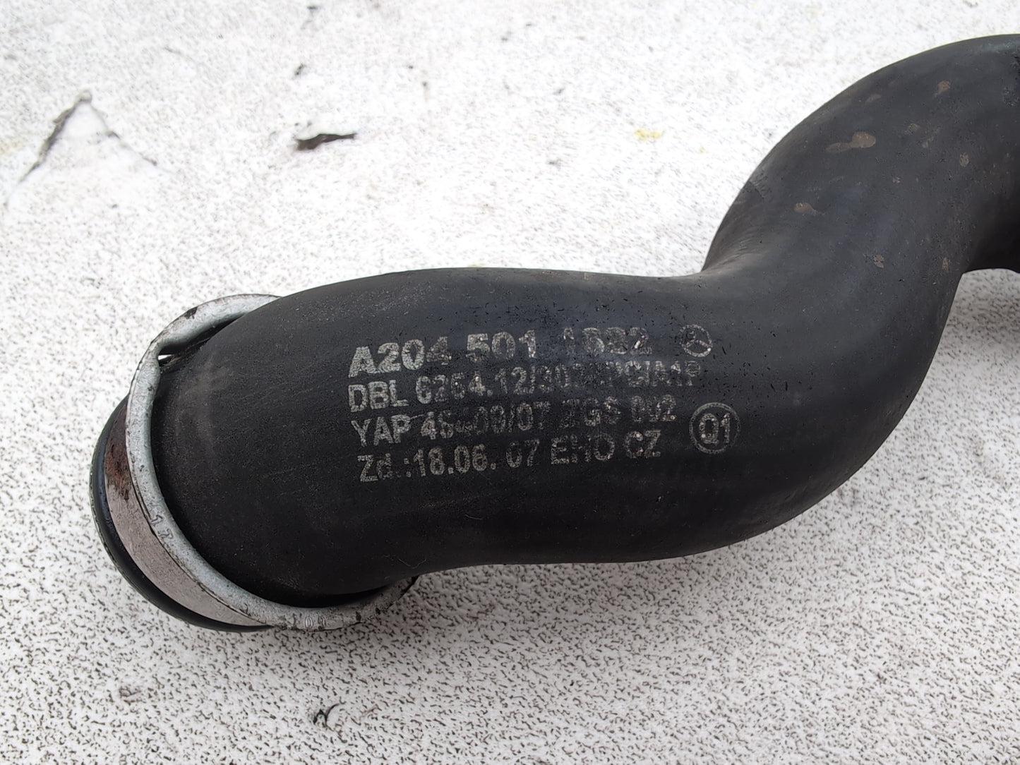 Mercedes-Benz E220 W212 Blueef-Cy Radiator Coolant Pipe Hose A2045011682 - photo 5