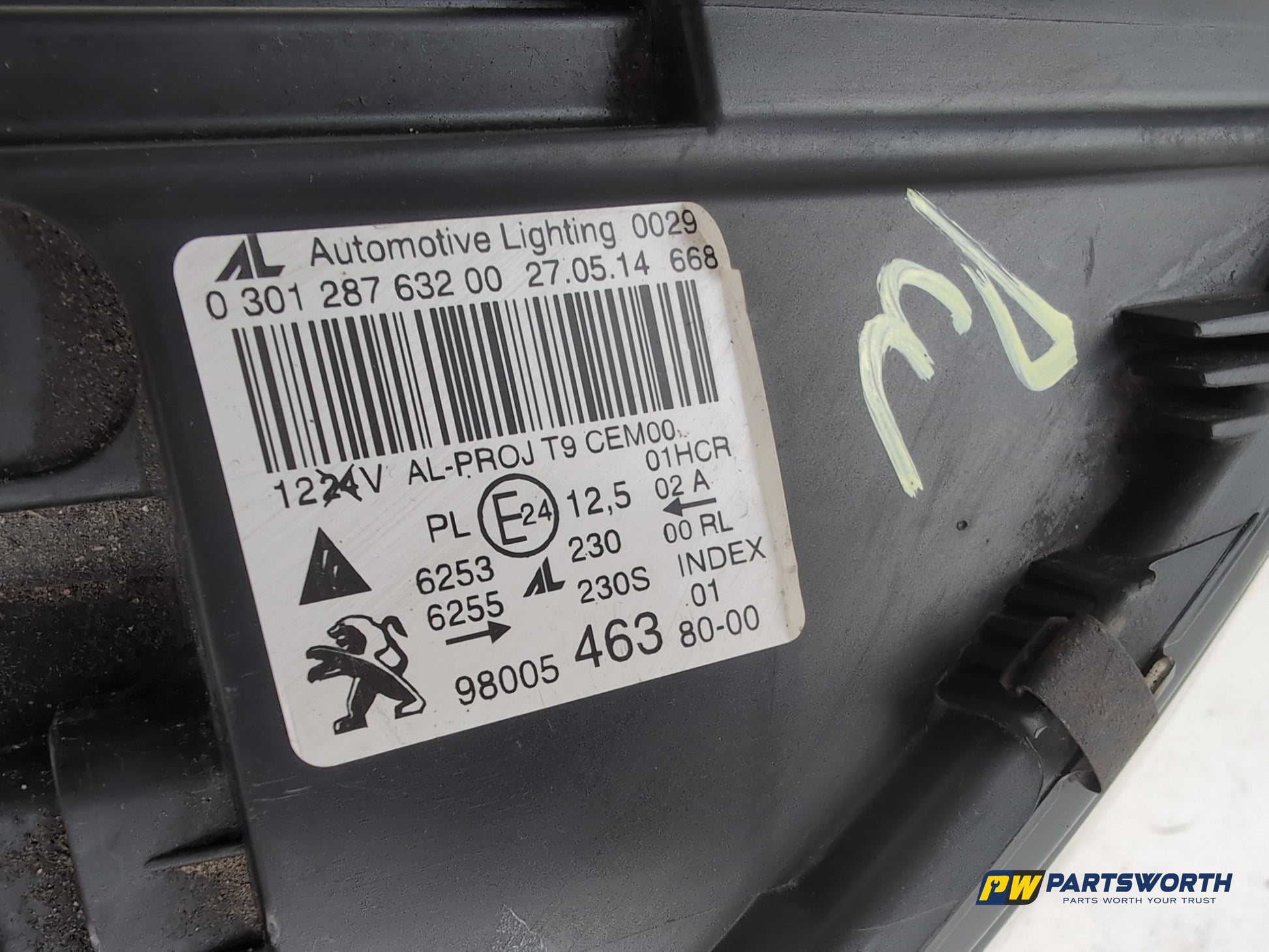Peugeot 308 Allure Blue Hdi Xenon Headlight Headlamp Rh Driver Side 9800546380 - photo 5