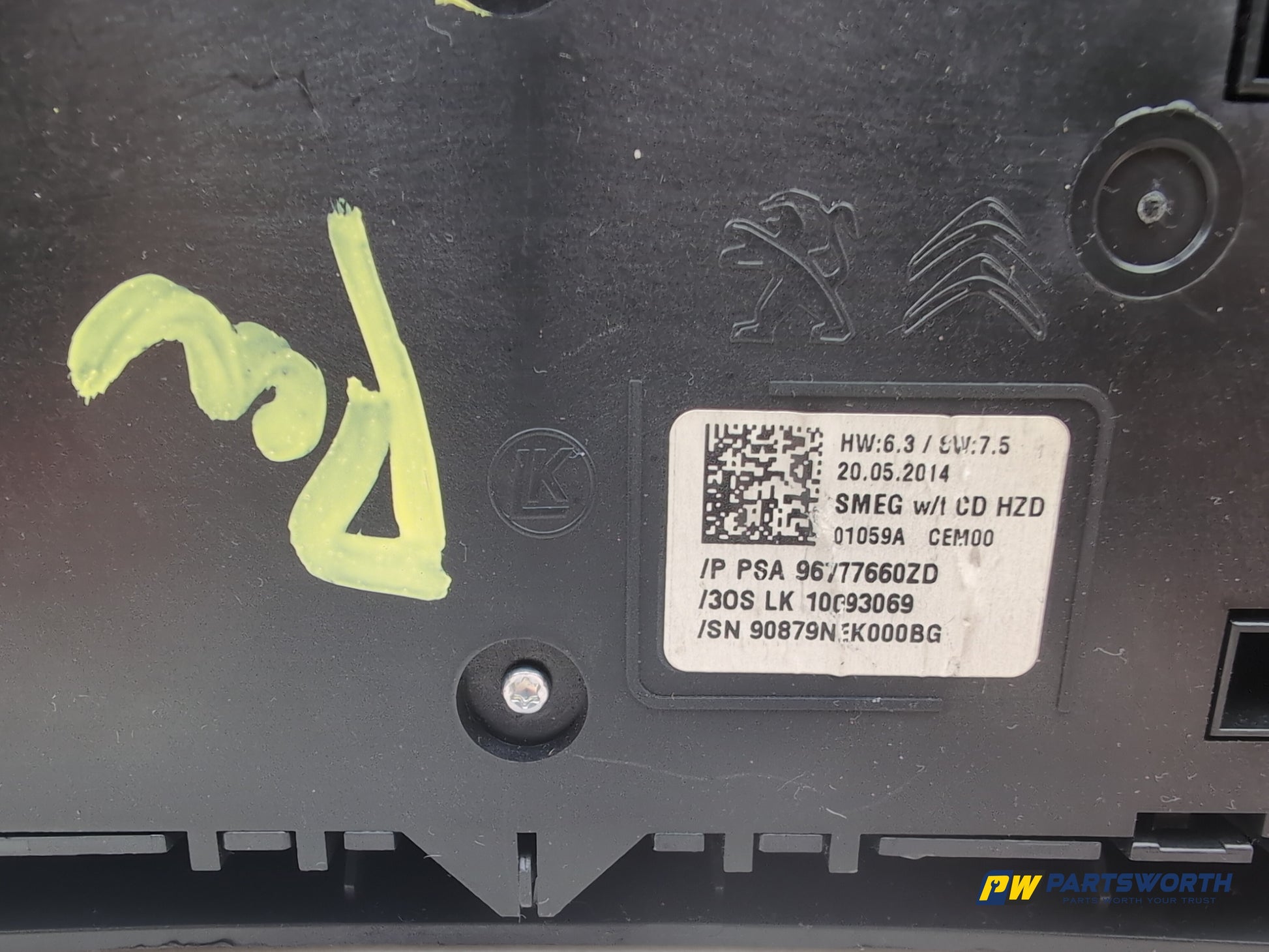 Peugeot 308 Allure Blue Hdi Hazard Control Switch Panel 96777660zd 2013-2021 - photo 5