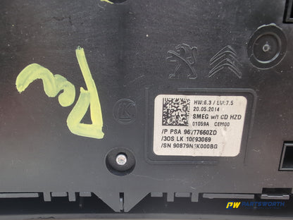 Peugeot 308 Allure Blue Hdi Hazard Control Switch Panel 96777660zd 2013-2021 - photo 5
