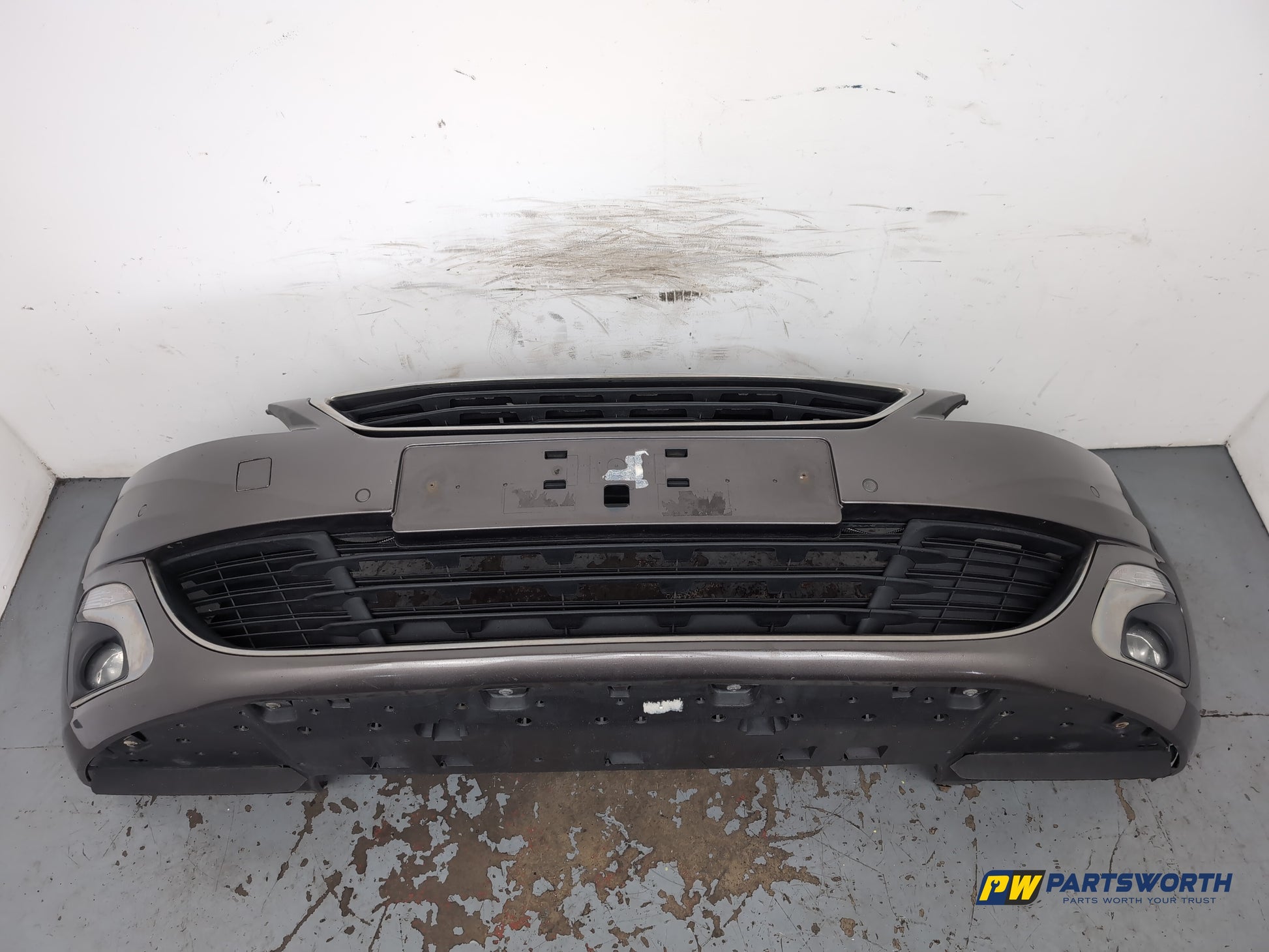 Peugeot 308 Allure Blue Hdi Front Bumper Telluric Brown Kksd 2013-2017 - photo 5